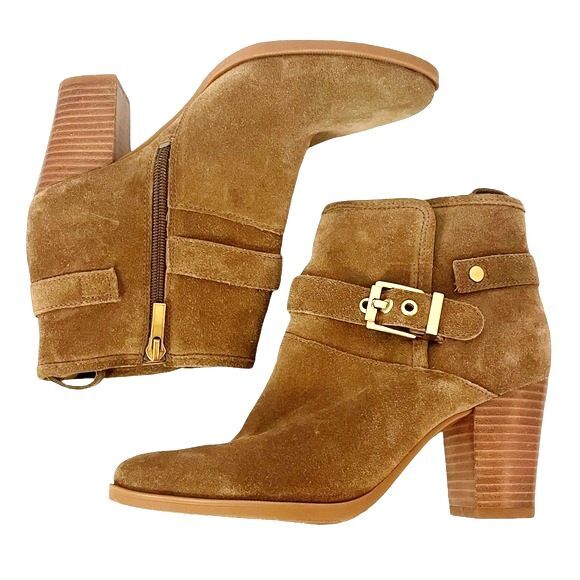 Franco Sarto Brown Ankle Boots - Picture 10 of 12